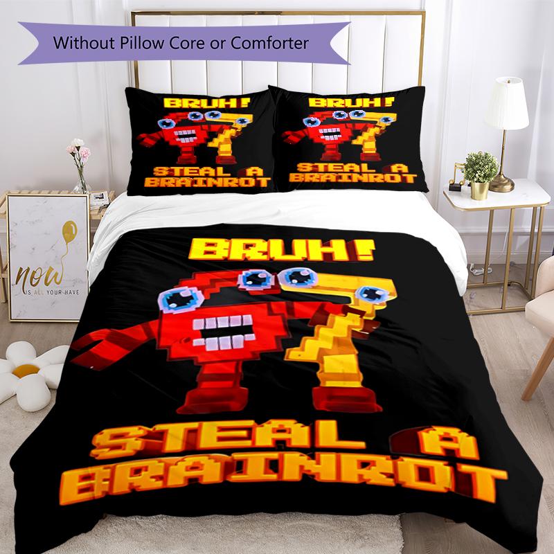 3pcs SIX SEVEN pattern bedding set duvet cover set includes duvet cover &pillowcases, perfect all season bedroom decoration & gift