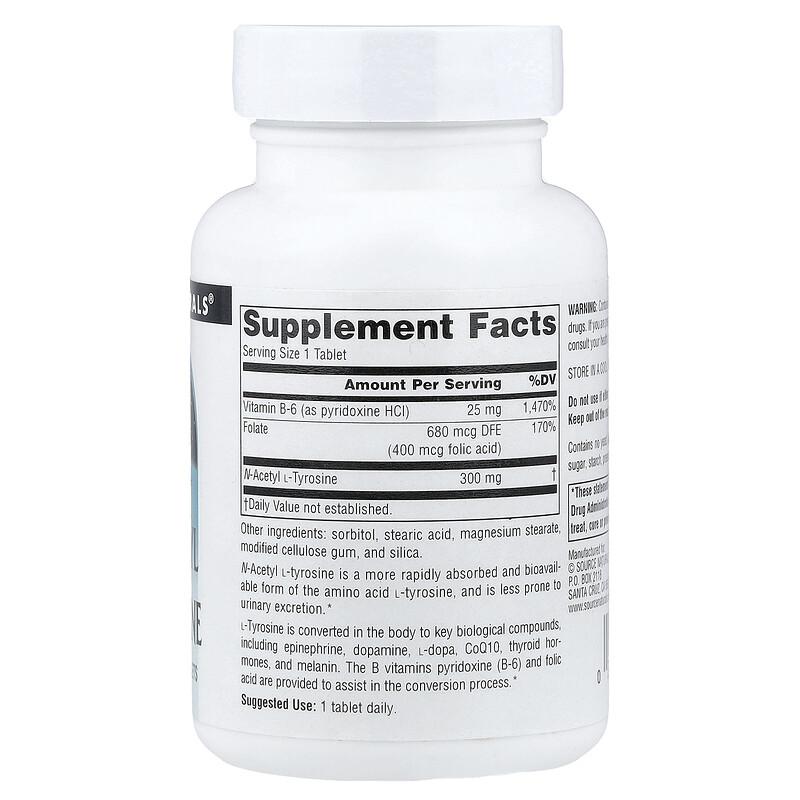 N-Acetyl L-Tyrosine, 300 mg, 120 Tablets