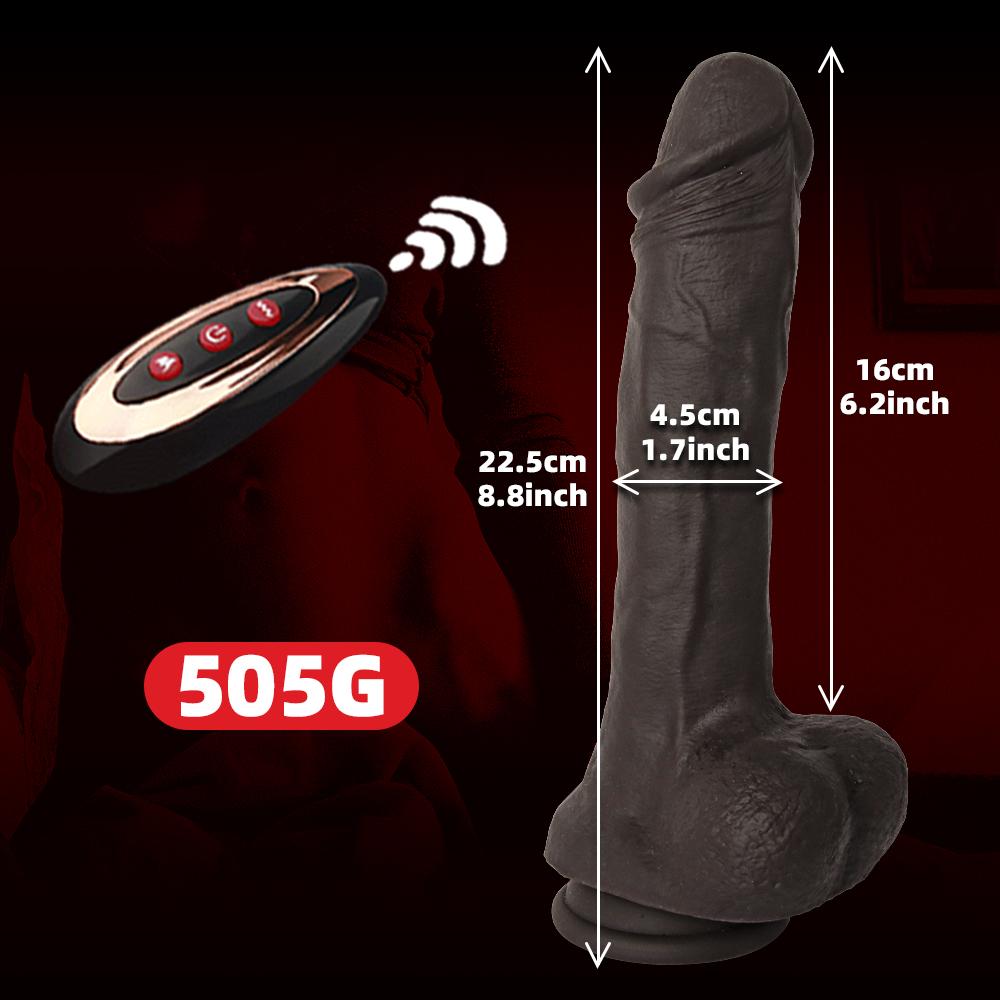 Беспроводной вибратор, телескопические фаллоимитаторы для женщин, большой фаллоимитатор, вибрирующий нагрев, ощущение кожи, член, реалистичный пенис, большой член