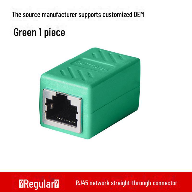 Разъем сетевого кабеля RJ45, двухпроходной прямой модуль расширения