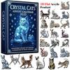 Crystal Cats Advent Calendar 2025, 24 Days of Crystal Cats Advent Calendar, Christmas Countdown Calendar with 24 Different 2D Acrylic Cat Ornaments