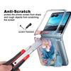 Marble Pattern Phone Case For Motorola Razr 60 40 50 Ultra Razr60 Razr50 Razr40 Shockproof Transparent Folding Hard Back Cover