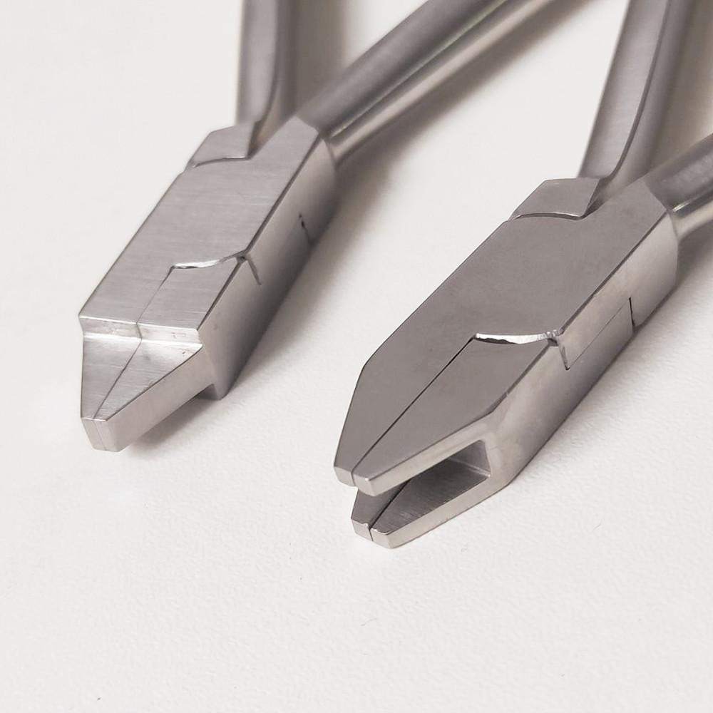 2 Pcs/set Dental Orthodontic Wire Torquing Torque Plier Forming Plier Dental Forcep Lab Laboratory Wire Bending Bend Tool Dentist Tools