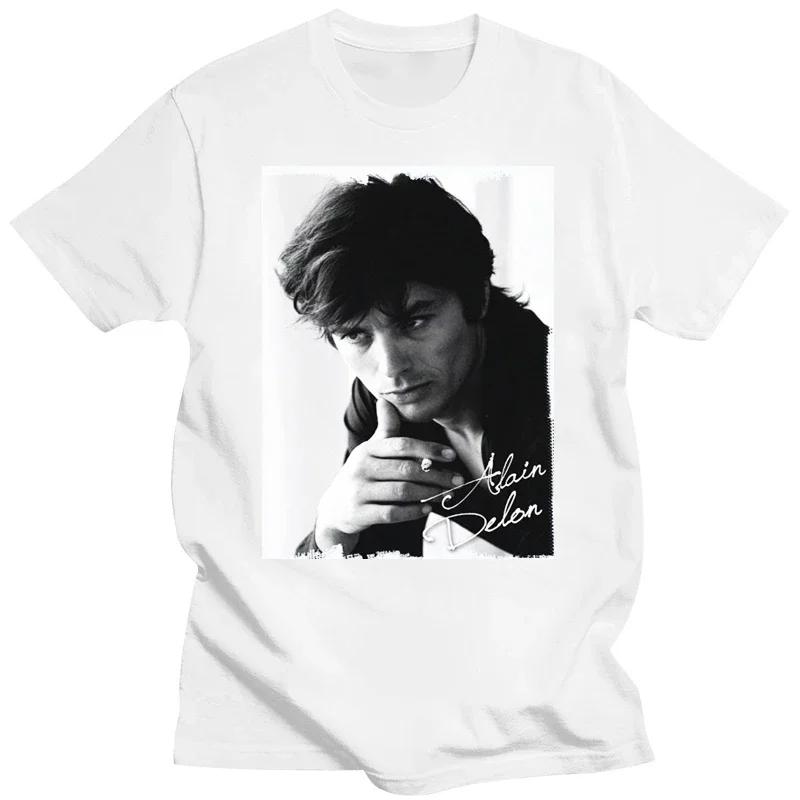 2018 O-Neck Fashion Casual Short Alain Delon Clothing Tees : T-Shirt Picture Celebrity 7015242 2018 Tee Shirts