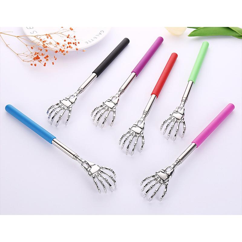 Нержавеющая сталь спина чесалка телескопический чесальный массажер выдвижной зудящий старый человек