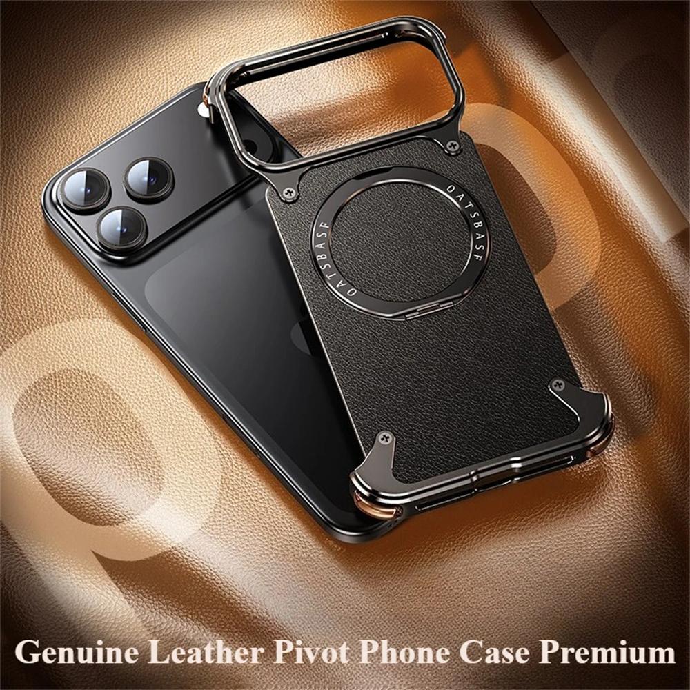 Вращающаяся на 360° магнитная подставка Безрамочный чехол для телефона для iPhone 17 16 15 14 13 Pro Max для беспроводной зарядки MagSafe Противоударный бампер