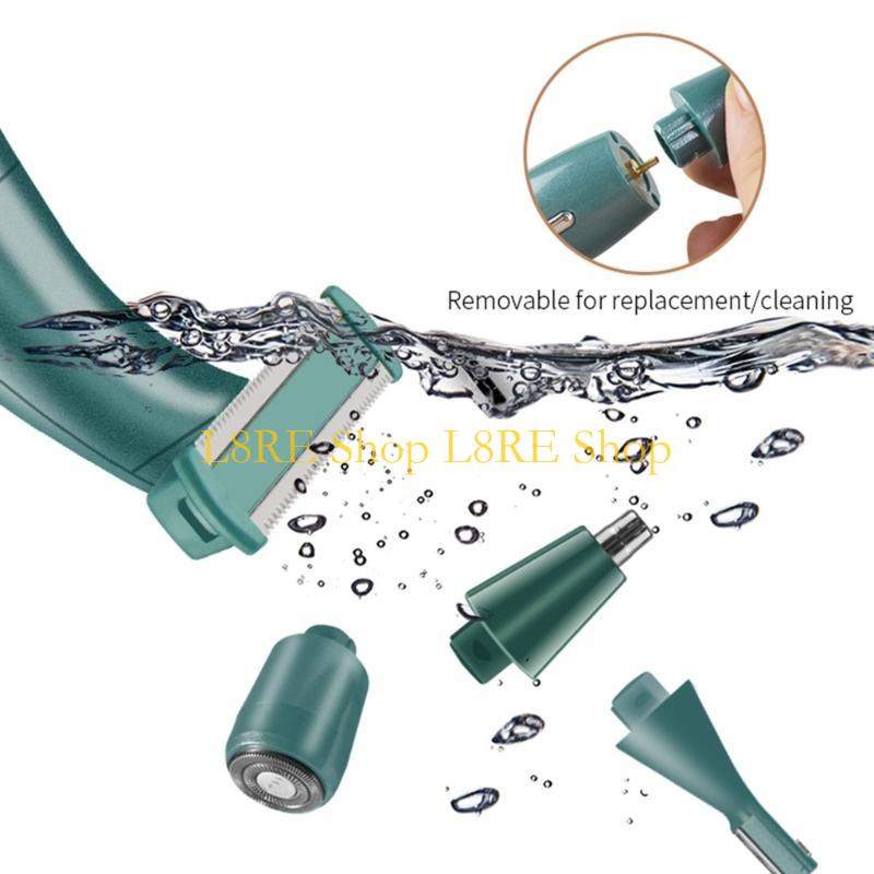 L8RE 4 в 1 Женский Электрический Эпилятор Для Бровей Носа Леди Триммер Удаление Волос Лицо Тело Женский Бритва Депилятор