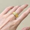 Vintage Crystal Split Ring Unique Women's Jewelry Elegant Adjustable Finger Rings  Ladies