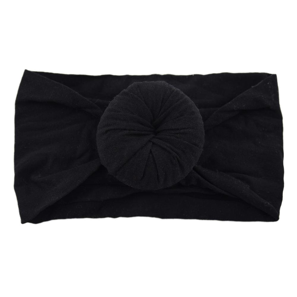 Детские головные уборы из нейлона, широкие детские аксессуары для волос, мягкие чулки с шариками, повязка на голову для малышей из нейлона, повязка на голову в виде пончика