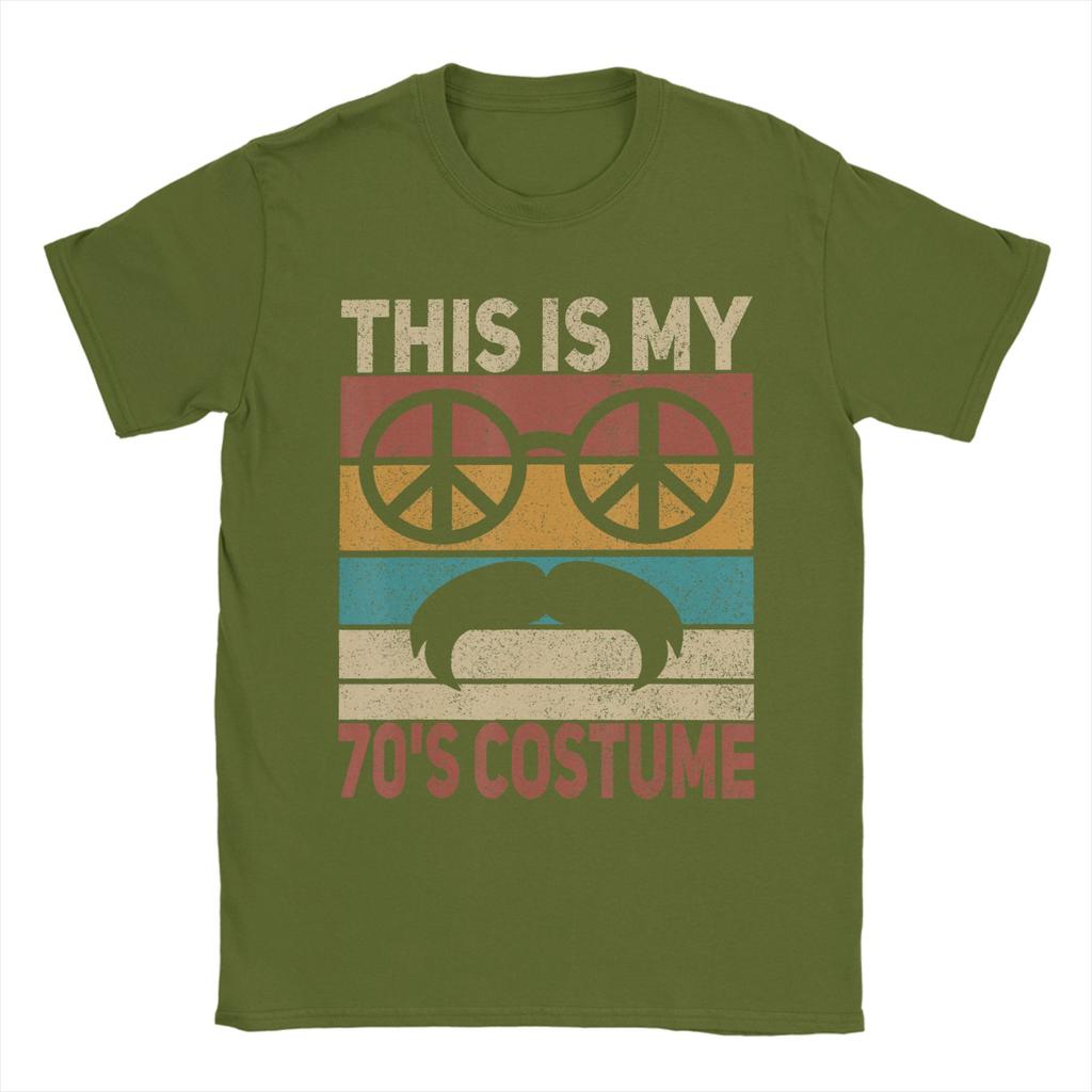 This is My 70s Costume 70 Styles Unisex 70's Disco 1970s T-Shirt Summer Fashion T Shirts Unisex Tees Short Sleeve Vintage Tshirt
