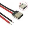 5 шт. 3A 20V USB Type-C 2P Разъем-гнездо с кабелем для пайки Для зарядки мобильного телефона