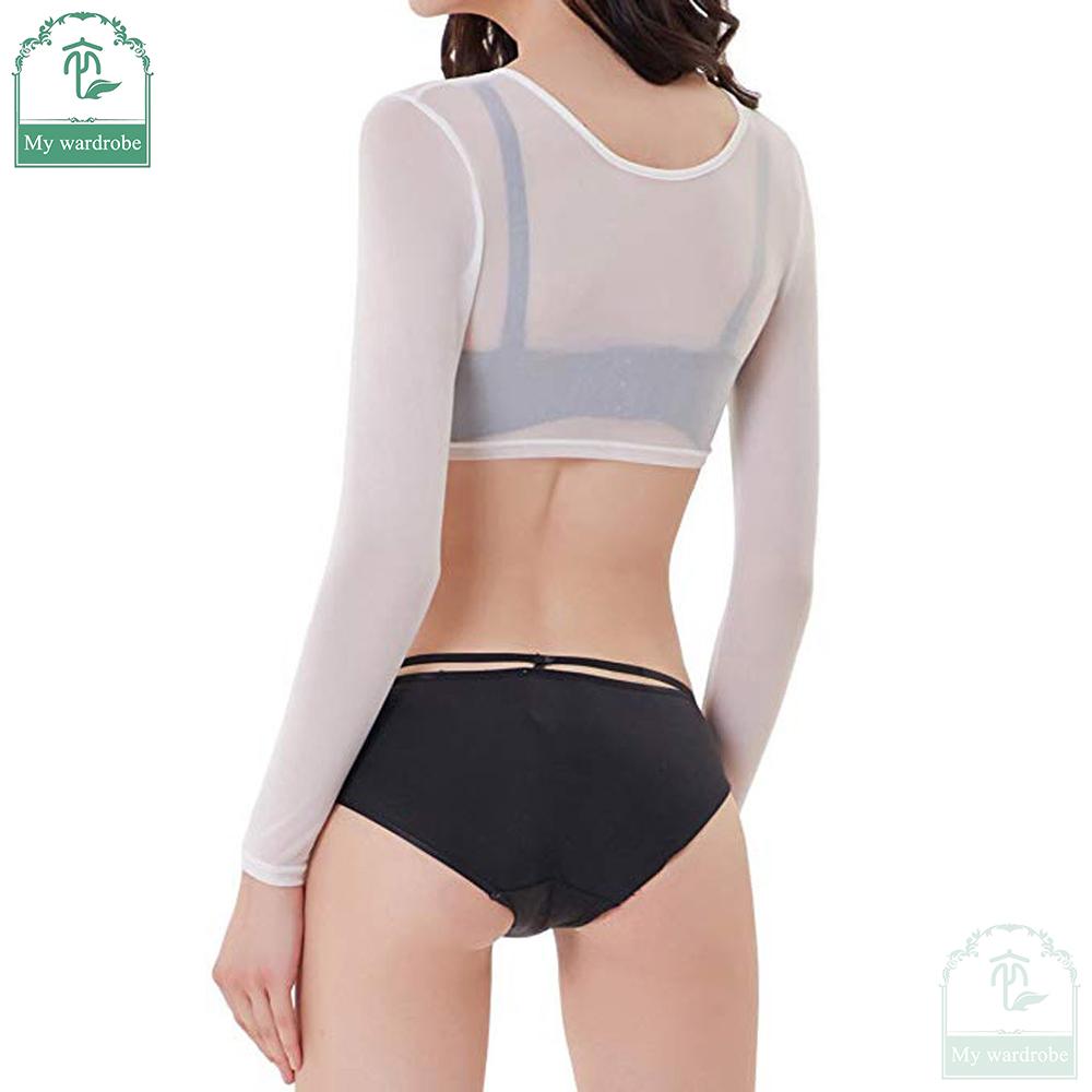 Women Tops Clothes Long Sleeve Floral Lace Vintage Dress Shrug Bolero Cardigan Slim Lace Jacket See-trough