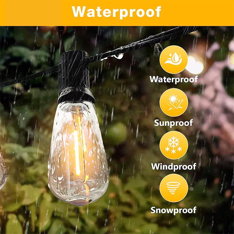 Солнечная светодиодная уличная лампа для кемпинга, струнная палатка, подвесной светильник, украшение для забора, подвесной светильник, светодиодная ретро-керосиновая лампа, украшение для двора, дня рождения
