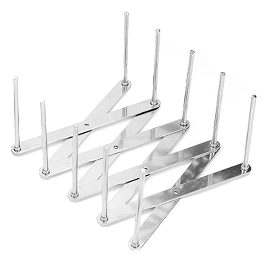 Dish Drying Rack Telescopic Stainless Steel Slip Resistant Adjustable Dish Drainer Organizer for Kitchen 1PCS