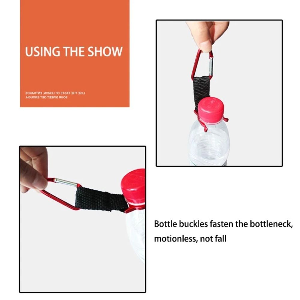 Карабин Крюк для переноски Держатель для чайника Вешалка для рюкзака Зажим для бутылки с водой Крючок для выживания на природе