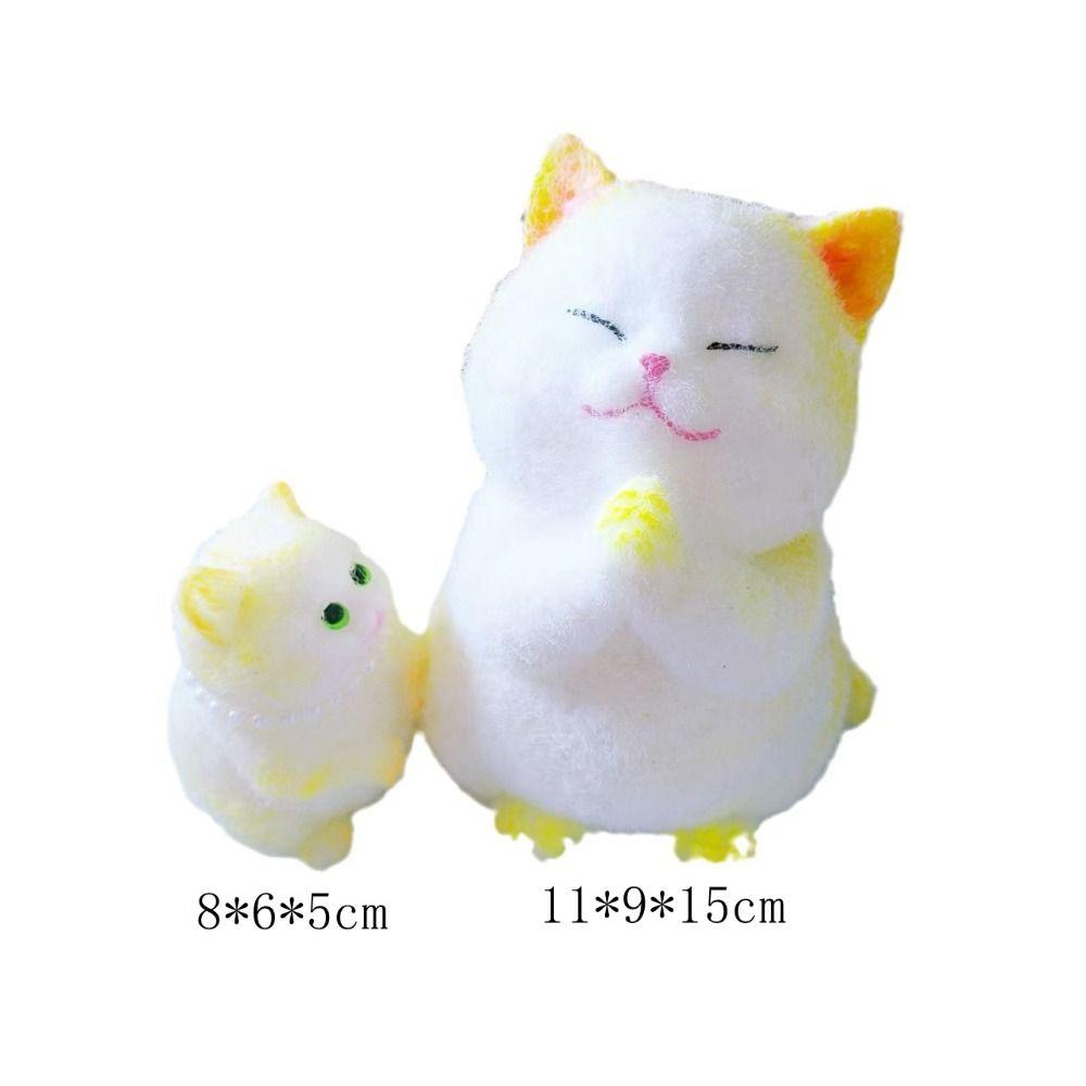 Мультяшная имитация кошки Игрушки-сквиши Медленно восстанавливающаяся кошка Игрушка-непоседа Сенсорные игрушки