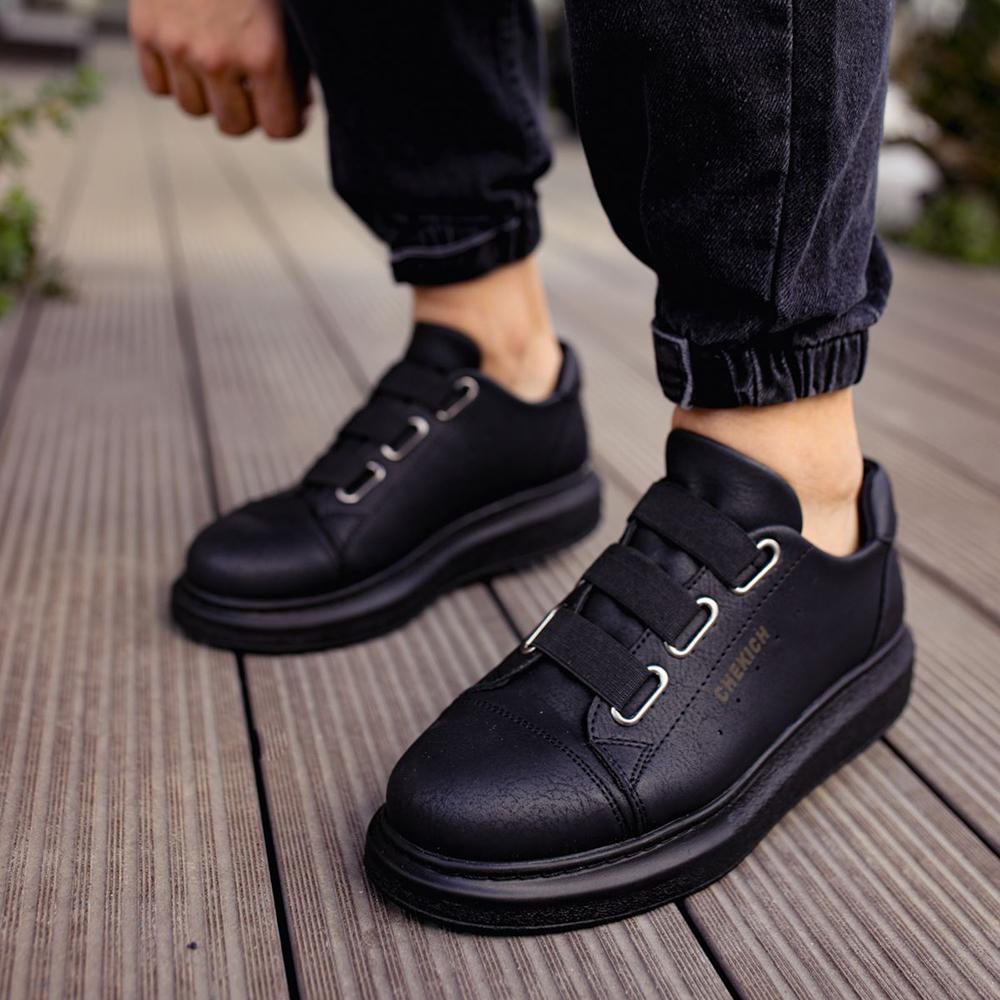 Chekich Мужская обувь Кроссовки белого цвета из искусственной кожи Летний сезон на резинке Удобные модные спортивные легкие дышащие CH253