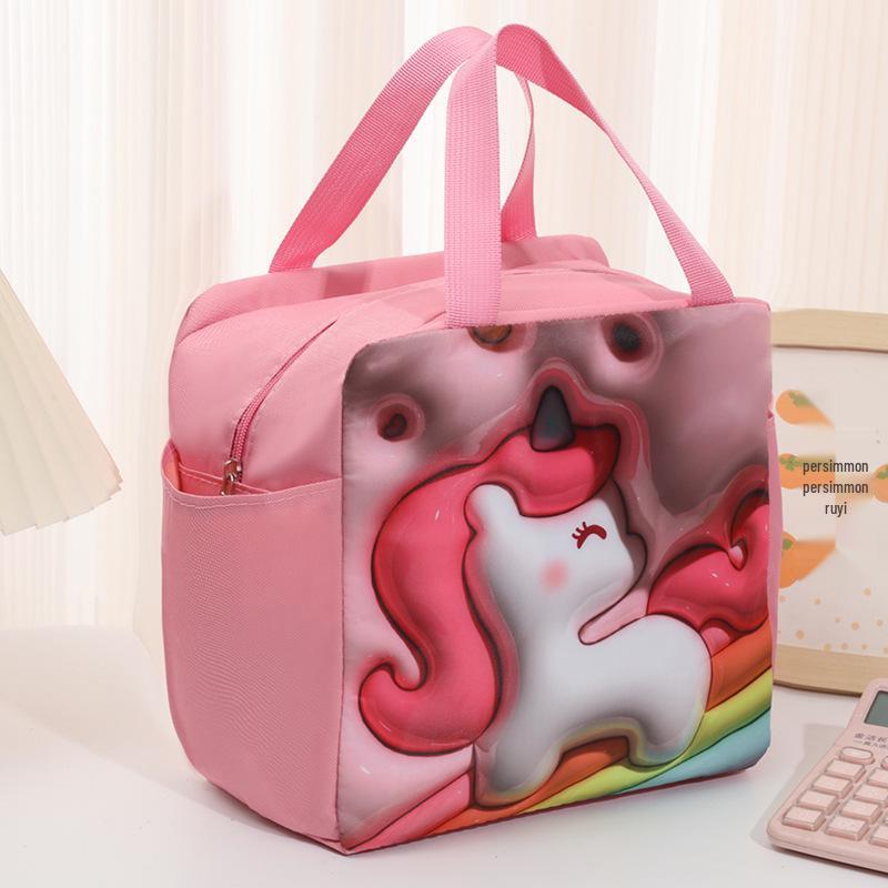 Катионная водонепроницаемая термосумка для ланча с двумя карманами и алюминиевой фольгой