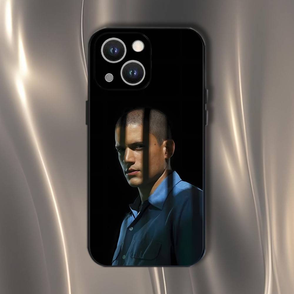 Чехол для телефона ТВ-сериала Побег из тюрьмы Для iPhone 16,15,14,13,12,11,Pro,XS,Max,XR,Plus,E,SE4,Mini Черный Мягкий чехол