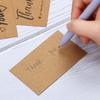 30pcs/Bag Natural Kraft Paper Thank You Card Enterprise Store Business Thank You Order Card Wholesale Custom Gift Decoration Car