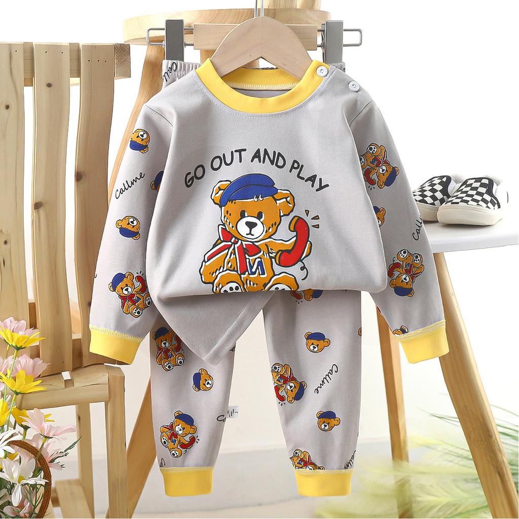 Cotton Underwear Set for Children Boys Warm Autumn Clothes for Girls Home Clothes Set