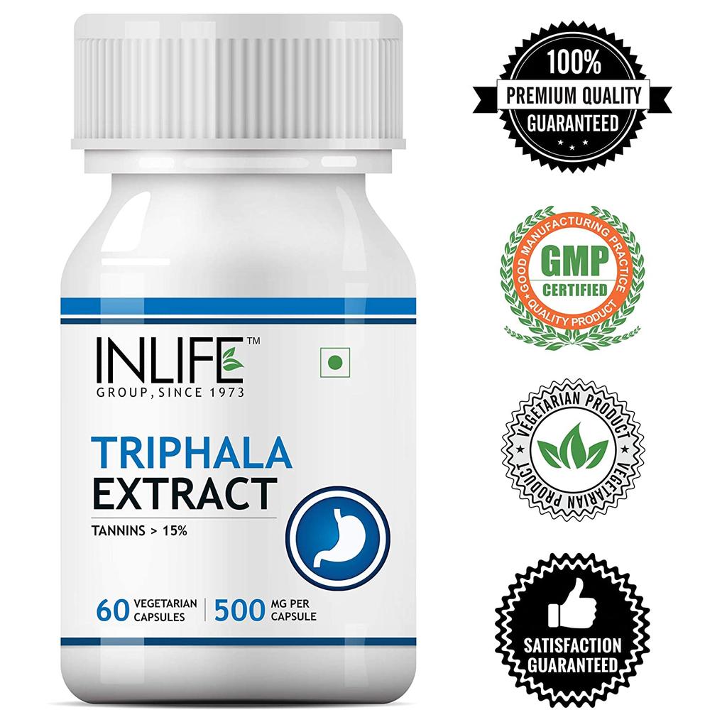 Triphala Extract (60 Caps, 500 Mg), Triphala Extract INLIFE