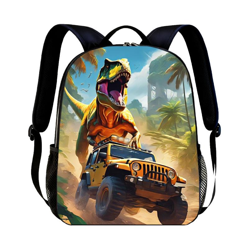 Monster Jam Monster Truck Print Backpack Kindergarten Bag Backpack D