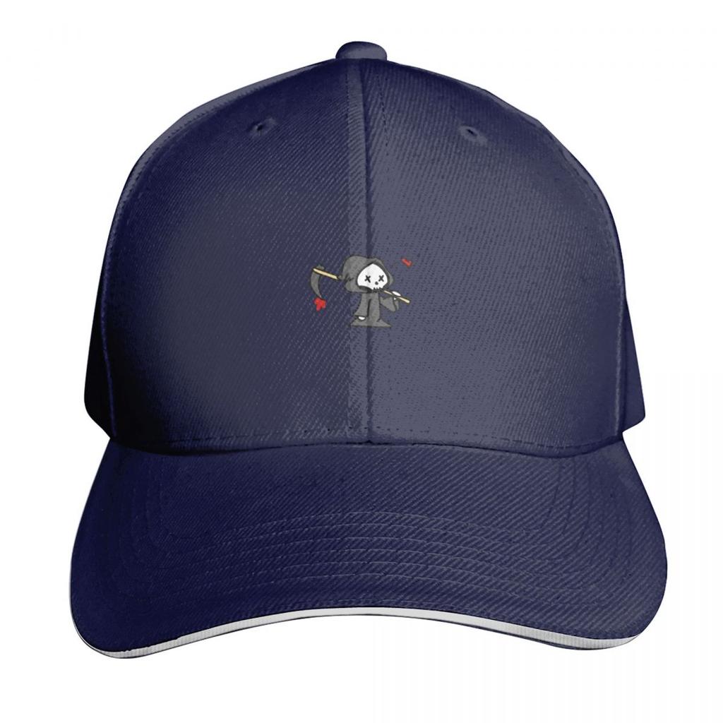 Cute Chibi Grim Reaper Heart Baseball Cap Unisex hat Big Size Hat luxury Women cap Luxury Hat Unisexs Womens