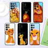 Аниме Король Лев для Samsung Galaxy S24 S23 S22 S21 S20 FE S10 S10E Plus Ultra Pro Lite 5G черный чехол для телефона из ТПУ