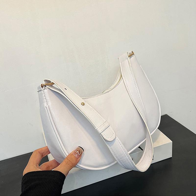 Women PU Leather Shoulder Bag Personalized Fashion Daily Shoulder Handbag Underarm Pouch for Women