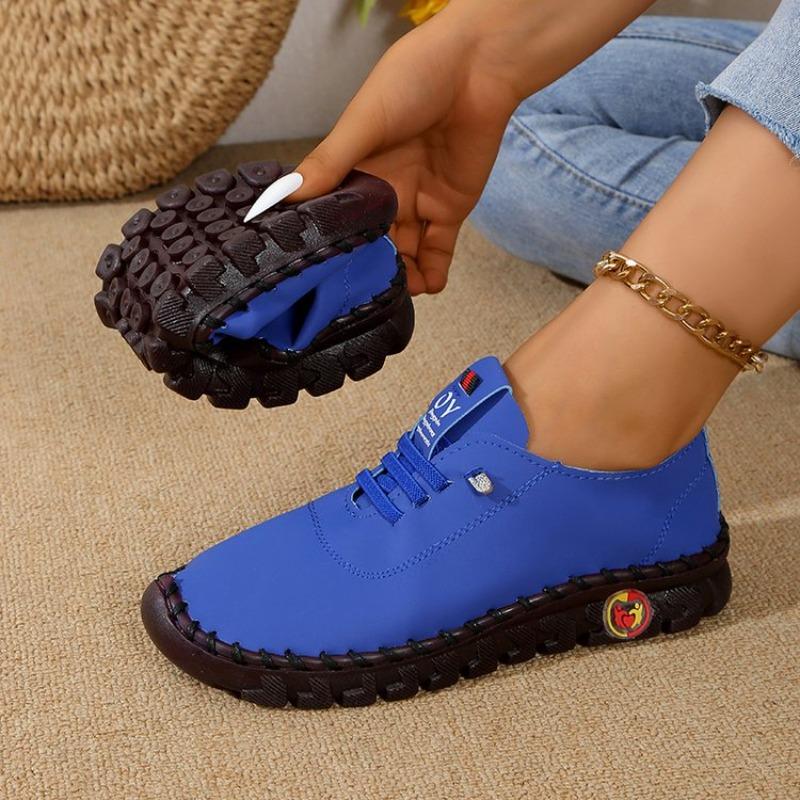 Женские кроссовки 2025 Новые дышащие ретро строчка подошва-маффин большой размер женская обувь весна лето мягкая подошва римские кроссовки