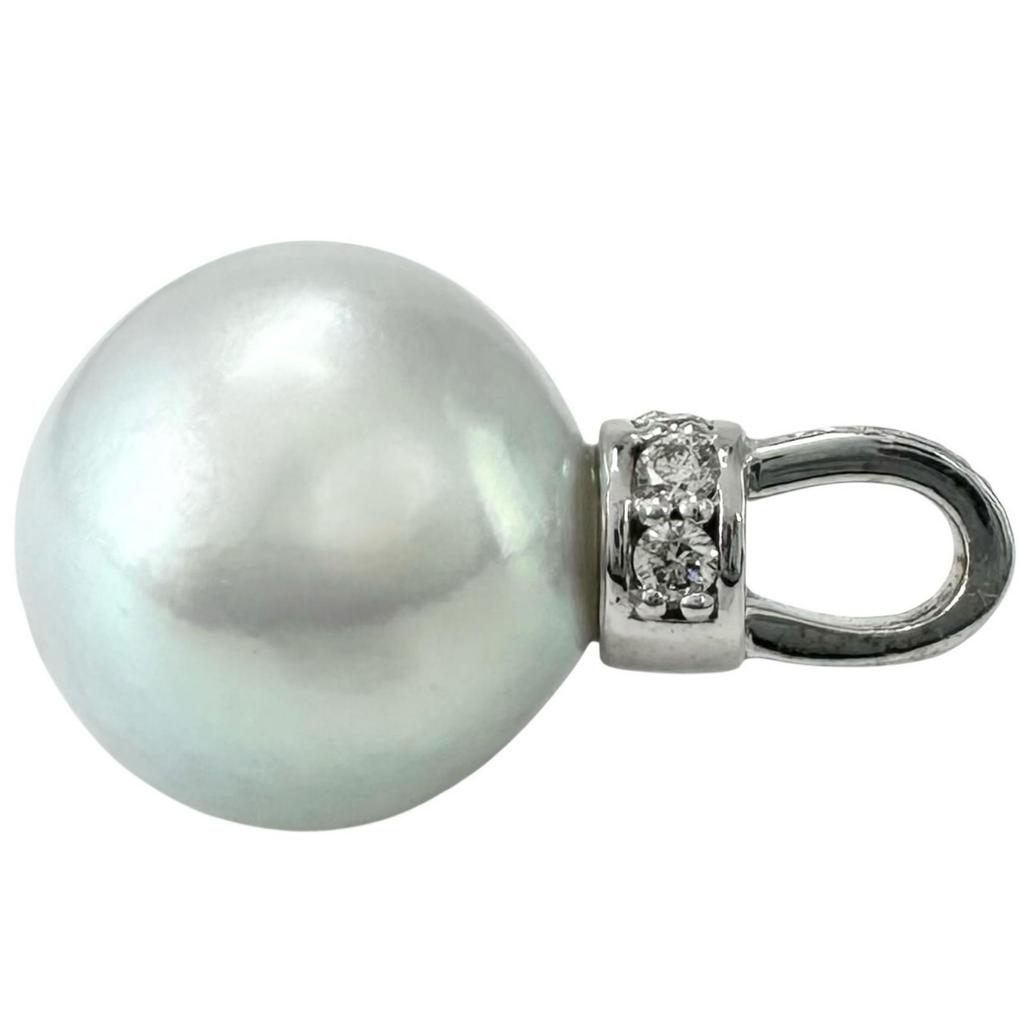 Pendant top Silver Women Pearl used