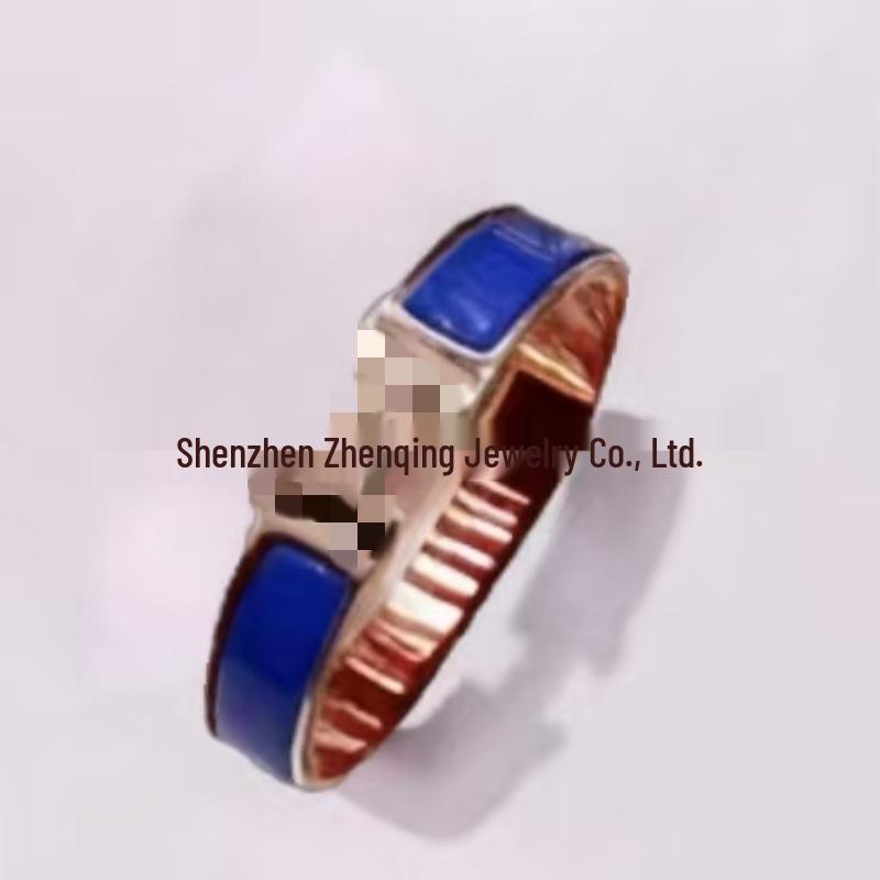 Эмалевый браслет с буквой H, покрытый 18 каратным золотом - Классическая мода, Различные цвета, Идеально для пар