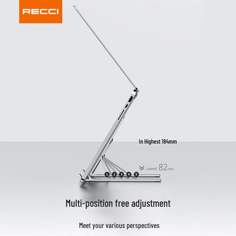 Recci RHO-M21 Foldable Aluminum Laptop Stand