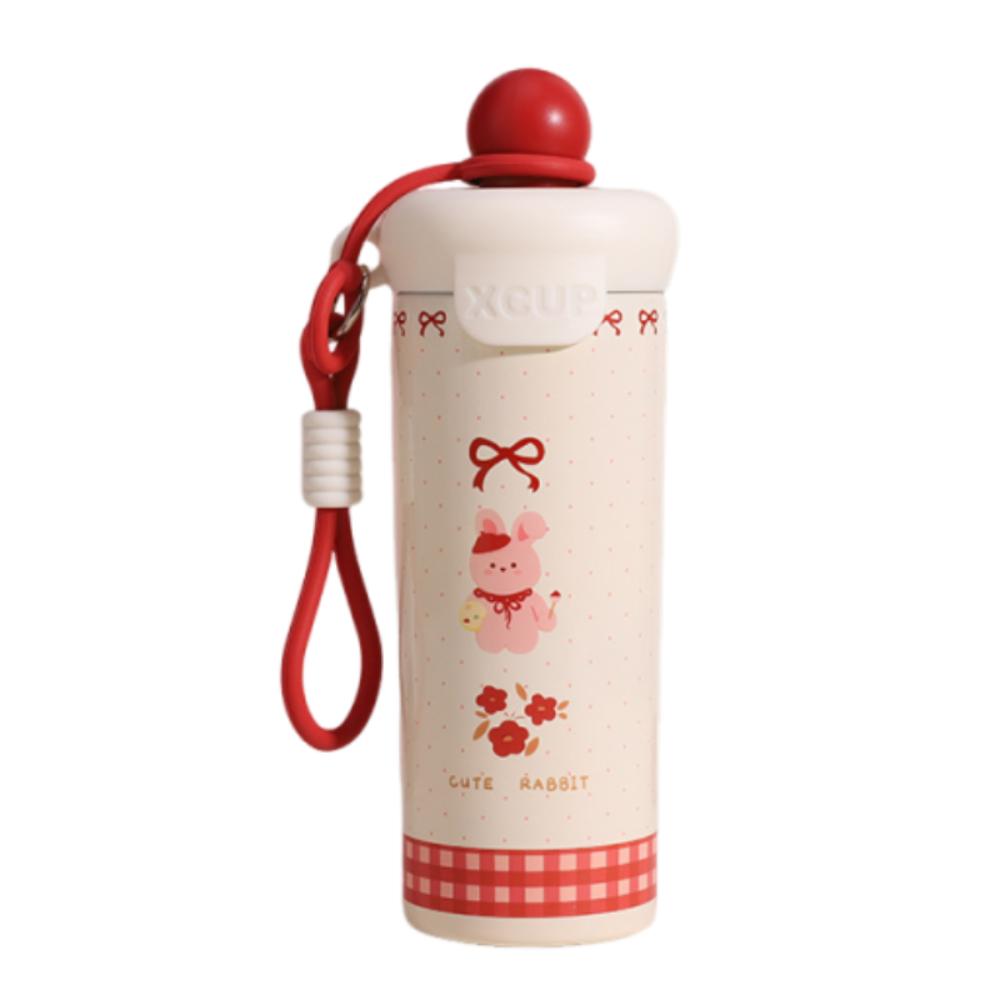 Cute Thermos Bottle 600ml Cold Beverages Cups Durable Vacuum Flask  Travel