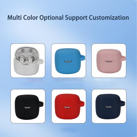 Подушечка для наушников Плотная посадка Не желтеет Моющаяся Не влияет на зарядку Полная защита Покрытие для Bluetooth-совместимых наушников для JBL TUNE FLEX