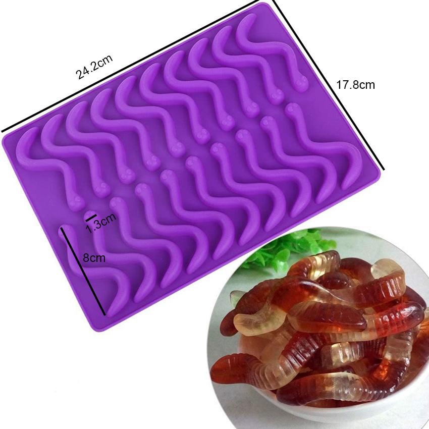 Bear Gummy Mold Mini Big Cartoon Animal Chocolate Candy Mould For Kids Dropper Food Grade Kitchen Accessories Tool Ice Cube Tray