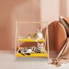 Pine Wood Cat Hammock Bed,Yellow Double Layer Cat Hammock Bed Floor Standing for Homes,Pet Stores