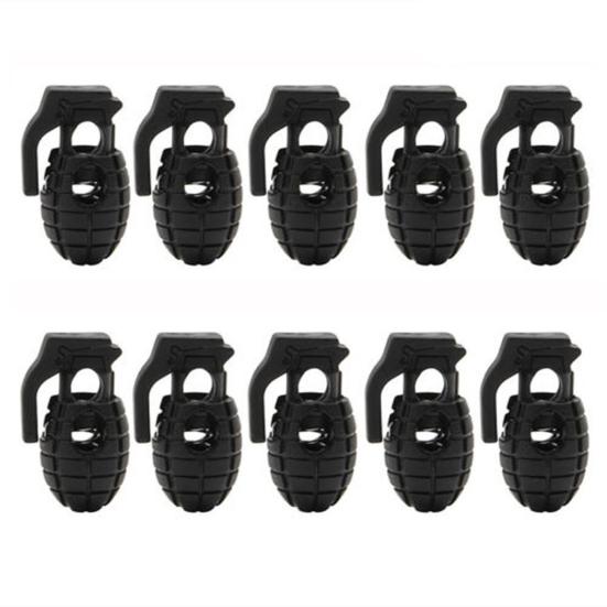 10 шт. пластиковые пружинные замки для шнура для паракордов, сменный шнурок, стопор, шнуровые тумблерные застежки для очков для банджи-плавания, эластичные зажимы для шнурков
