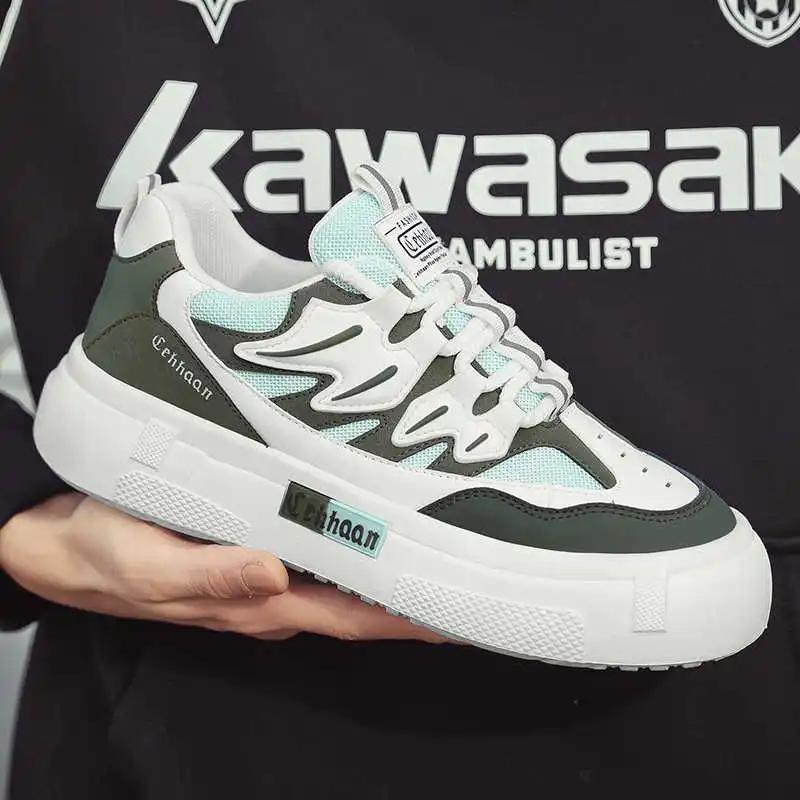 Платформа В Лесу Мужские Кроссовки Chassure Tennis Размер 48 Плоская Обувь Роскошный Спорт Знаменитость Уличные Шоу Реальные