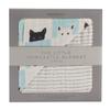 Newcastle Classics Little Blanket Bamboo Muslin Genuine Sunshade Cooling Measures Bed Peek A Boo Cats Pencil Stripe 70cm X 70cm [Japanese Product] &