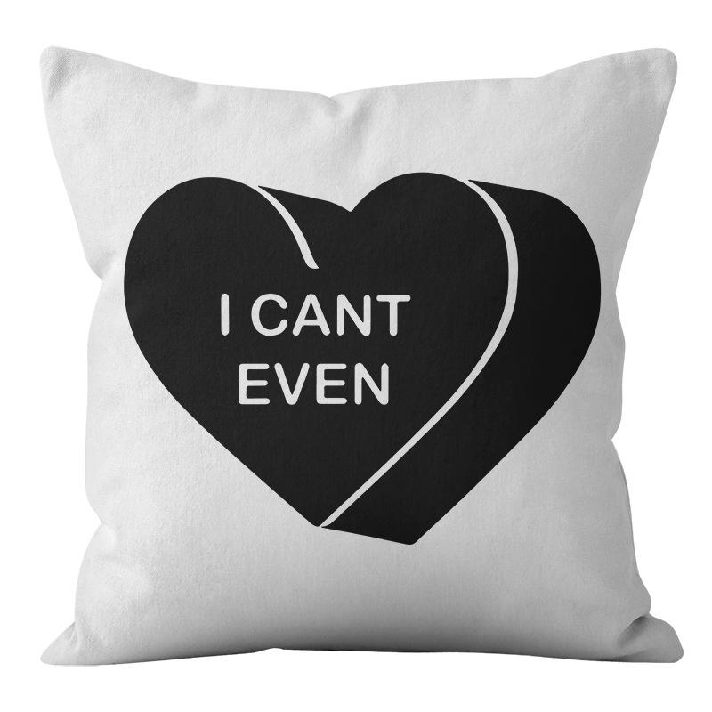 Скандинавский Минималистичный Стиль Черно-Белая Абстрактная Геометрическая Наволочка Домашняя Гостиная Диванная Подушка Наволочка