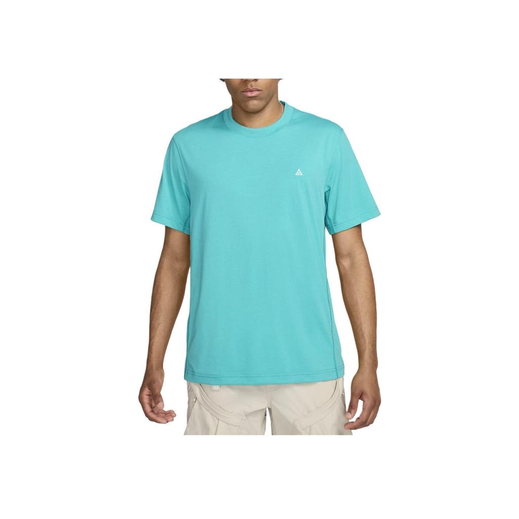 Nike Dri-Fit Adv UV Short-Sleeve Top Logo Embroidery Round Neck T-Shirt Men Tops Green FN8411-345