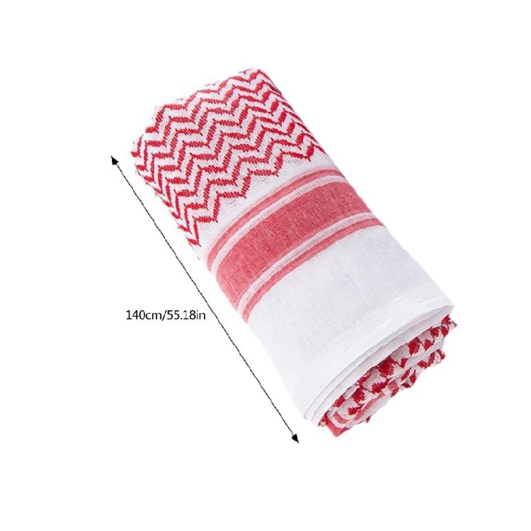 Пустынный платок шемаг Высоко впитывающий Арабский головной платок Традиционная куфия Бандана Взрослая повязка на голову Арабский платок Покрытие для головы