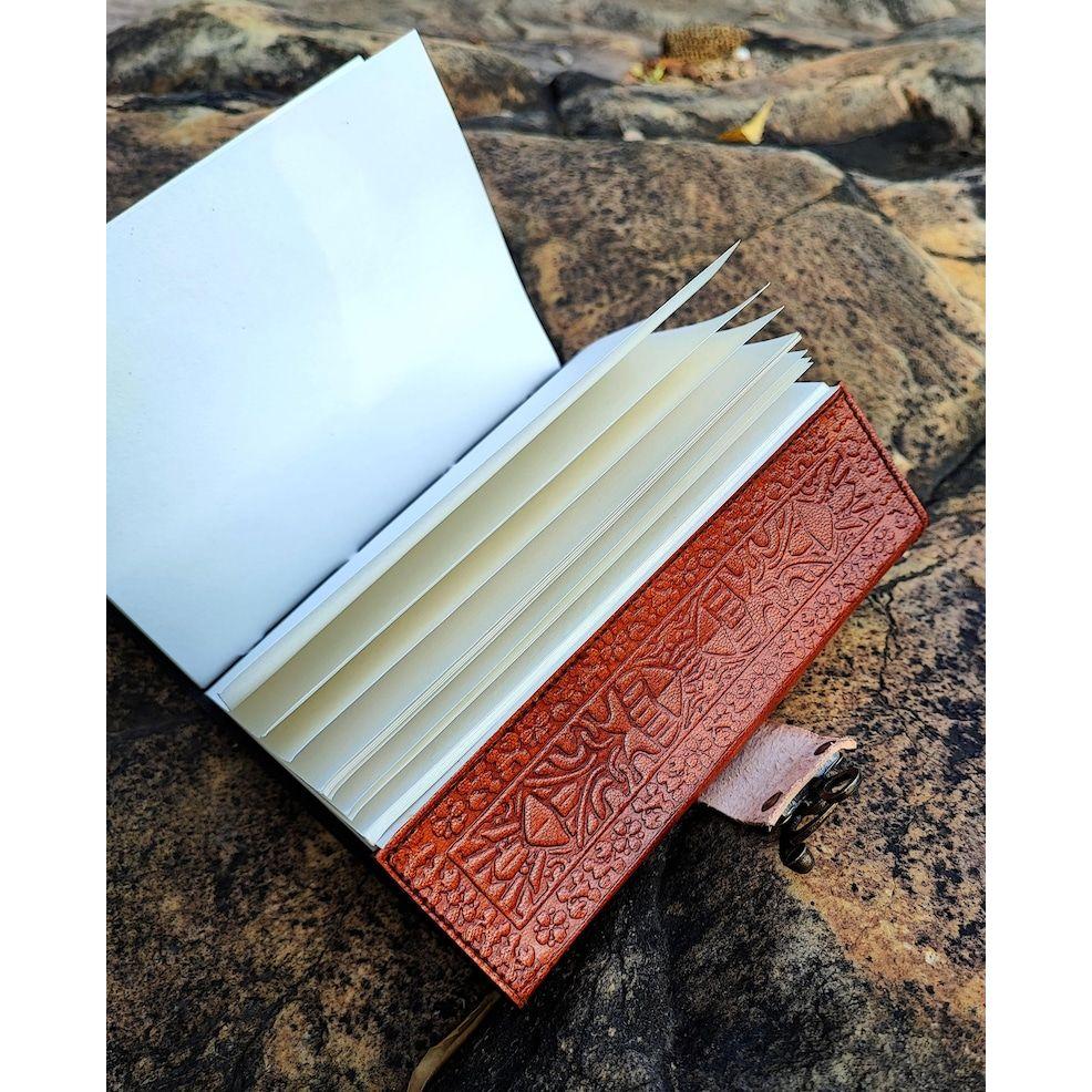 Кожаный журнал для путешествий, винтажный журнал для женщин и мужчин, кожаный блокнот, пополняемый дневник, альбом для рисования, кельтский журнал с камнем, лучшие подарки