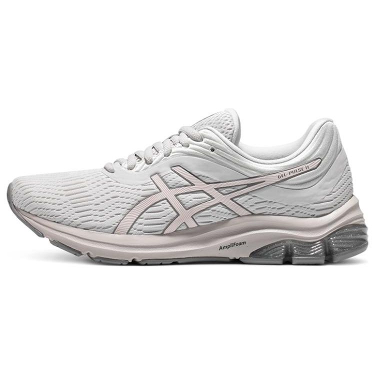 Asics Gel-Pulse 11 Fabric Synthetic Leather Low-Top Running Shoes Women Sneaker Gray Pink 1012B138-022