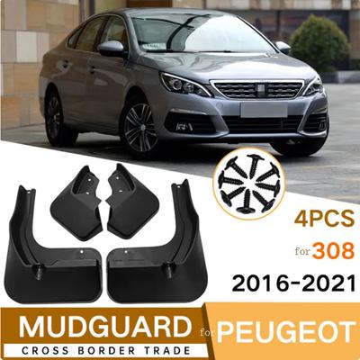 Автомобильные брызговики для Peugeot 308 Mk2 хэтчбек-хэтч 2016 2017 2018 брызговики брызговик брызговик