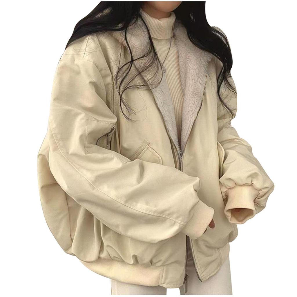 Женское толстое стеганое пальто, свободная повседневная однотонная зимняя теплая верхняя одежда с капюшоном и длинными рукавами на флисовой подкладке с карманами