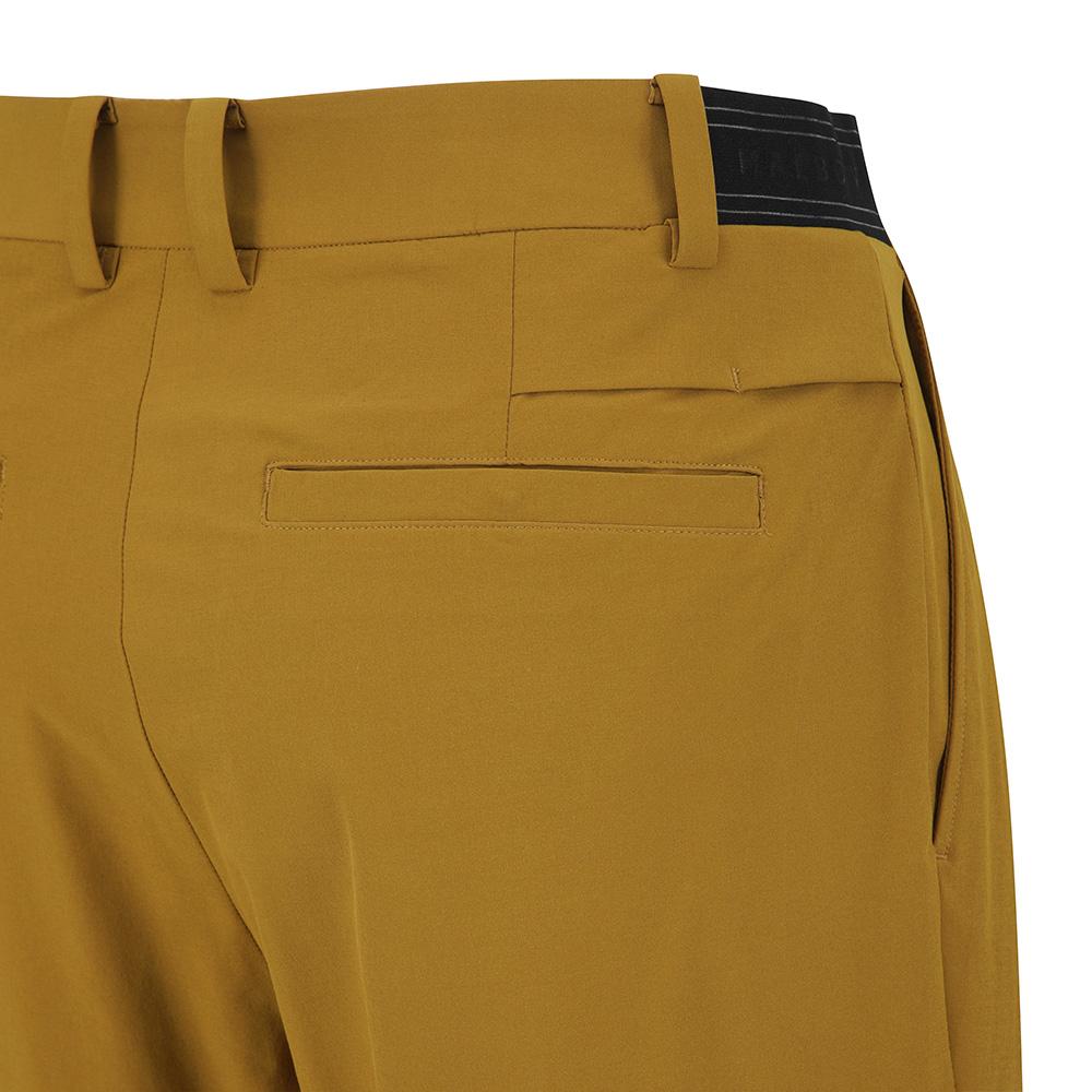 MALBON GOLF Double-Pleated Semi-Wide Pants Tan (Man)