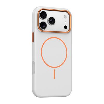 Роскошный Матовый Мягкий Магнитный Металлический Чехол для Линз для iPhone 14 15 16 17 18 Pro Max Plus Для Беспроводной Зарядки Magsafe Ударопрочный Чехол